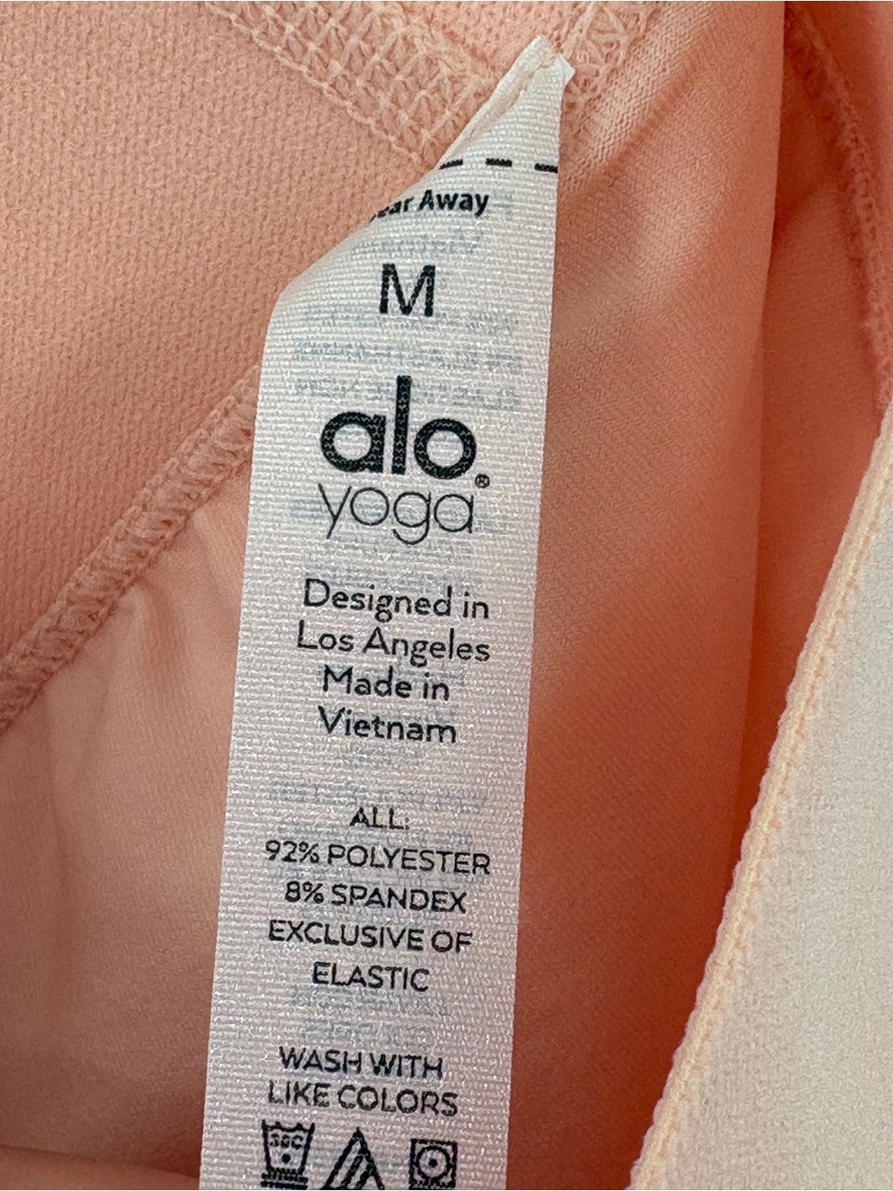 Alo Yoga Aces Tennis Skirt Peach Pink Pleated Skort Size M - Picture 12 of 15